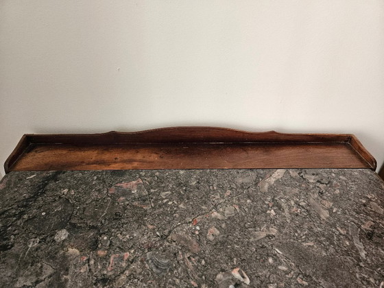 Image 1 of Cómoda antigua con tapa de mármol de artesanía alemana