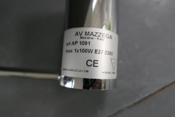 Image 1 of Mazzega Murano Italia aplique cristal rojo