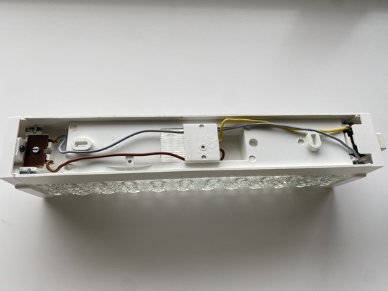 Image 1 of Lampada da parete vintage in cristallo e vetro ghiacciato, 1960