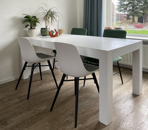 Handmade Wooden Table With 4 Chairs