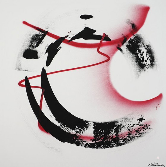 Image 1 of XXL-schilderij (160x160 cm), gecertificeerd als origineel.