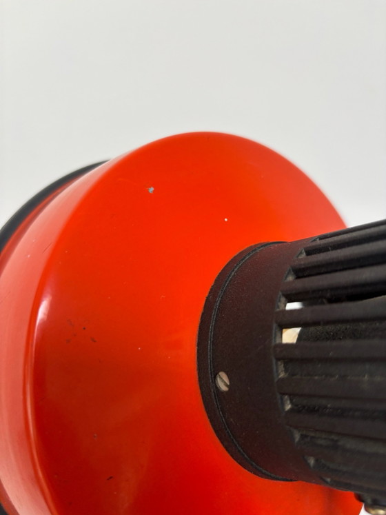 70s Vintage orange architect lamp, working with table clamp, Table lamps, Metal, Red (photo 12 of 15)
