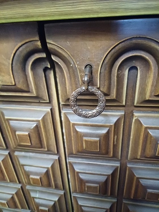 Image 1 of Spaanse brutalistische dressoir uit de jaren 60
