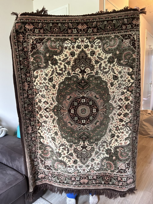Tapis classique en laine de Smyrne / Nappe - Oriental