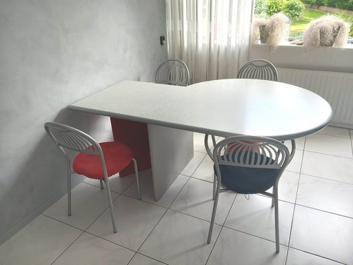 Dining table with 6 chairs special design