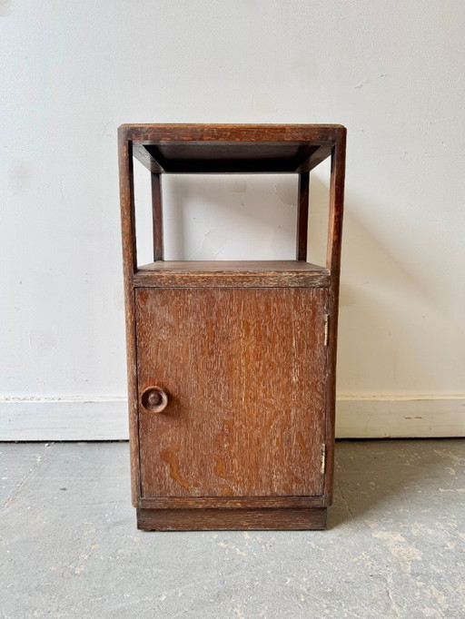 Vintage Bedside Table with Shelf