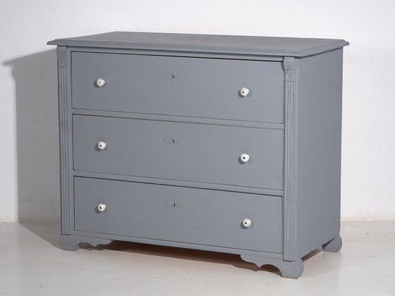 Antique silver gray chest of drawers (c.1900) #18 (photo 34 of 34)