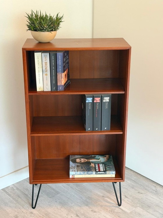 Vintage Formule Kempkes Bookcase | Wall Unit | Shelving Unit, Wood, Orange (photo 3 of 9)