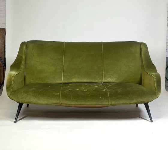 Image 1 of Divano vintage in velluto italiano, anni '60