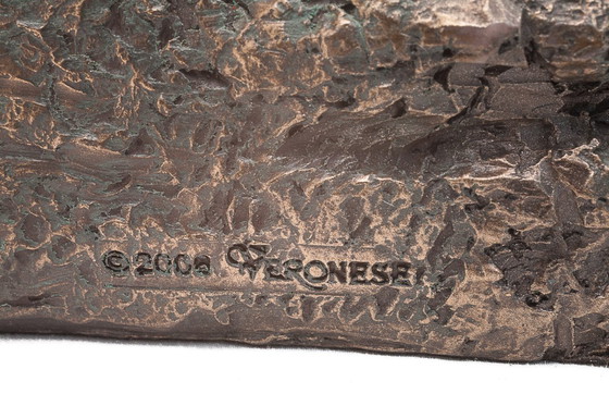 Image 1 of Beeldhouwwerk van Pan en Daphnis