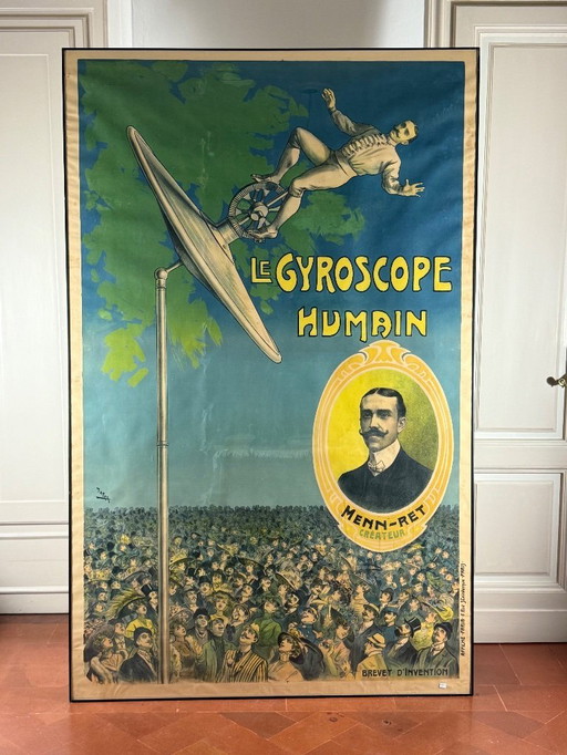 Candido Aragonez De Faria, Le Gyroscope Humain, Origineel exemplaar, ca. 1910