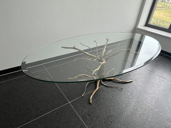 Salvino Marsura – Mesa de centro escultural Liane – Italia – Mesas de centro, Iron, Glass (photo 8 of 9)