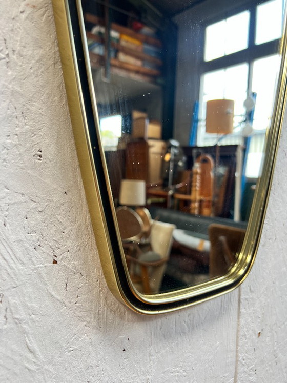 Vintage Spiegel Met Messing Gouden Lijst – Brass (photo 5 of 10)