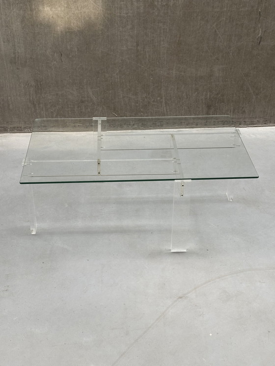 Image 1 of Table basse vintage Swart / plateau en acrylique et verre '60