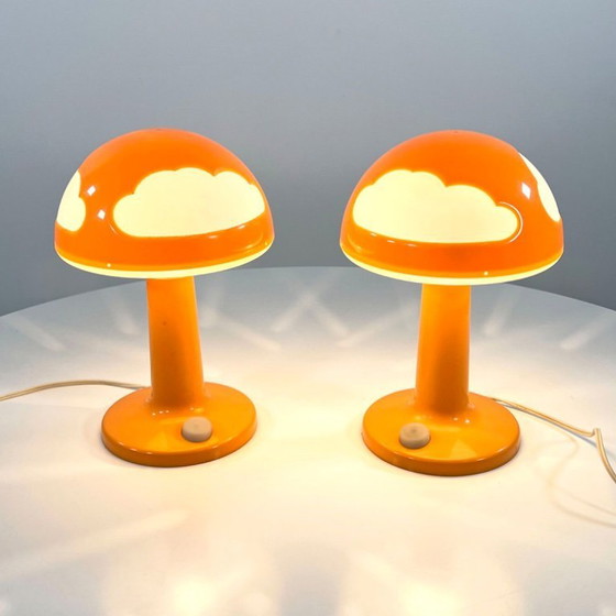 Image 1 of Lampada da tavolo Skojig Cloud arancione di Henrik Preutz per Ikea, anni '90