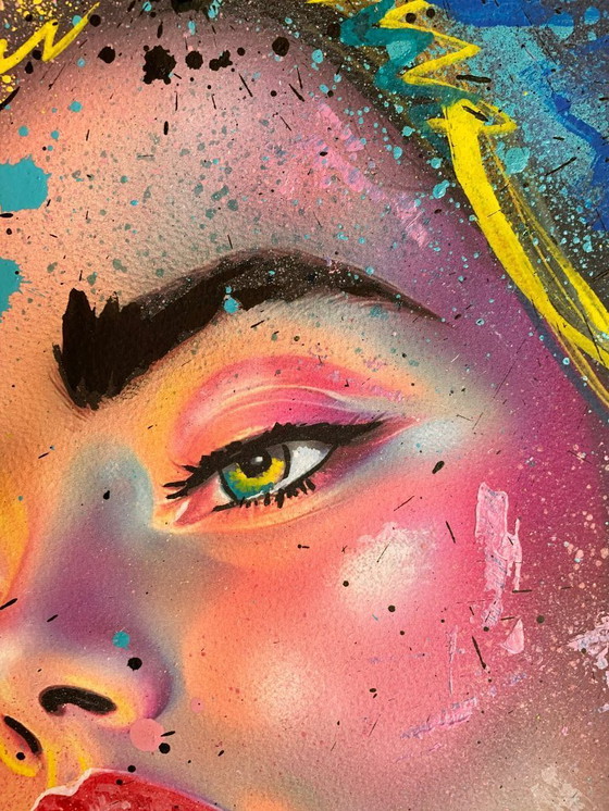 Image 1 of NO1R - Déjalo brillar - Pintura de artista