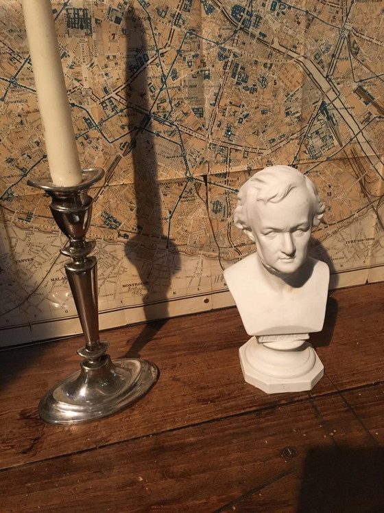Busto de R.Wagner en yeso – Esculturas, Piedra, Vintage (photo 7 of 7)