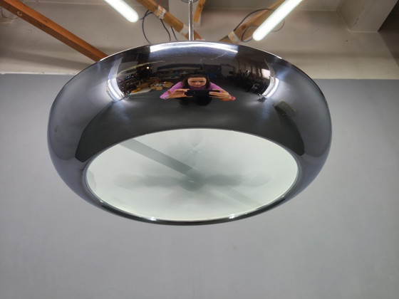 Image 1 of Bauhaus UFO Chandelier by Josef Hurka for Napako, 1930s