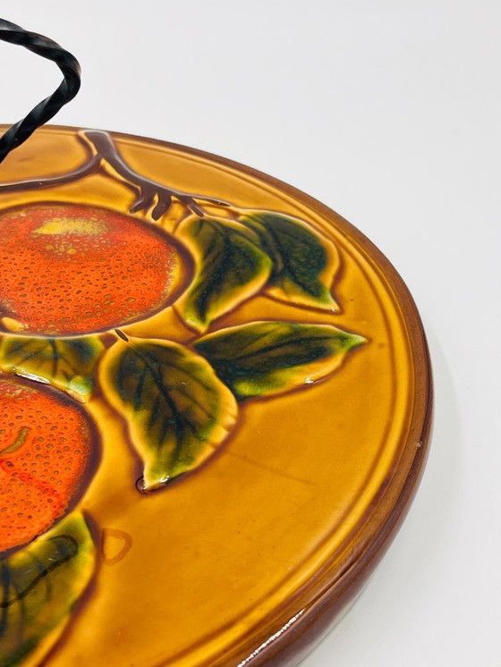 Image 1 of Plateau à Fromage décor fruit Vallauris