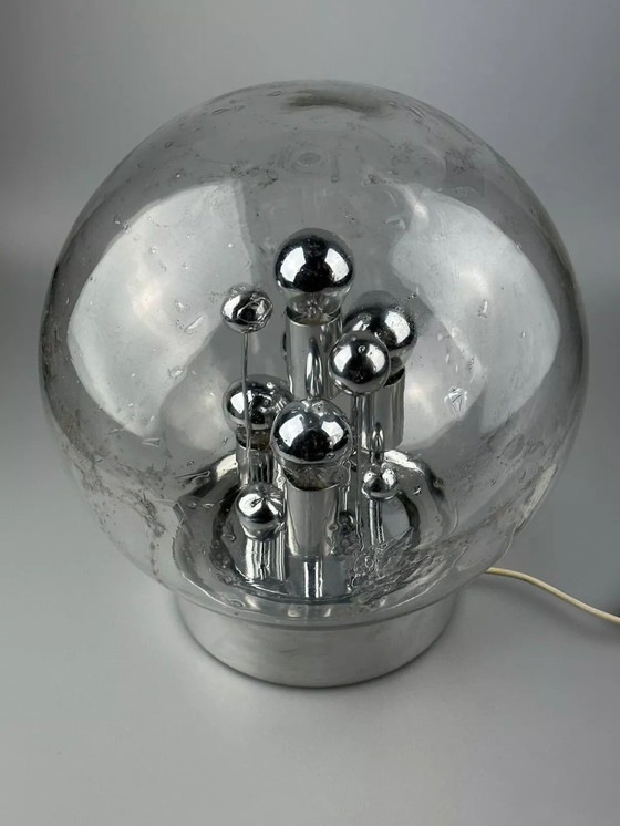 Image 1 of 60s 70s table lamp ball lamp Doria "Big Ball" glass space age design