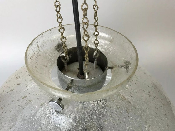 Image 1 of Lampada anni 60/70 lampada da soffitto lampada a sospensione Doria vetro design space age