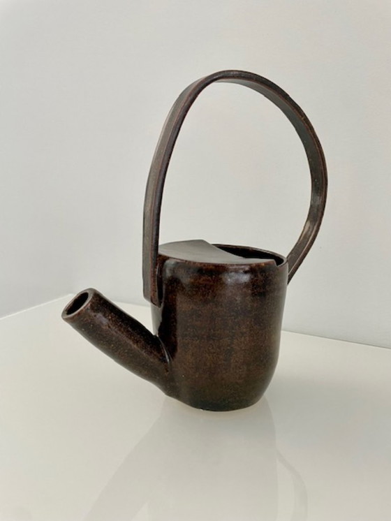 Image 1 of Unique handmade vintage ceramic watering can