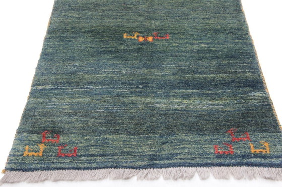 Image 1 of Tapis Gabbeh persan moderne original en laine, 188 x 100 cm, excellent état.