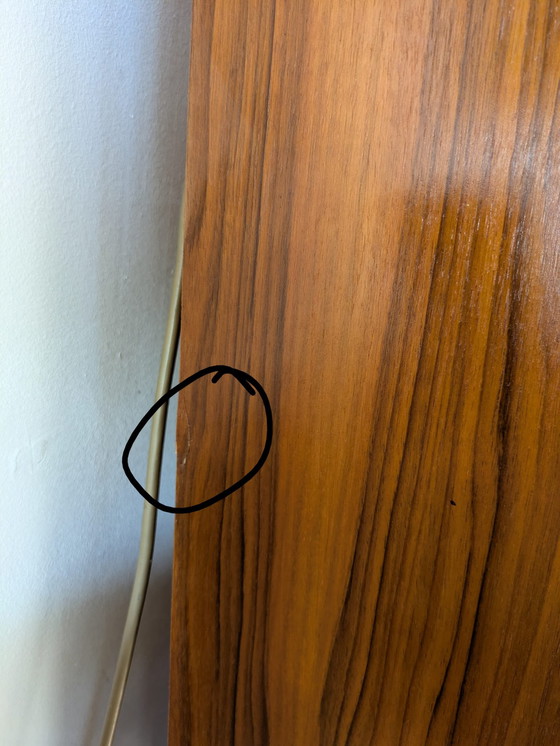 Image 1 of Vintage teakhouten highboard, secretaire 