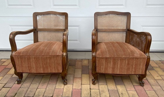 Set of Antique Italian Lounge Chairs, 1920s – Chairs and lounge chairs, Italian Design (photo 6 of 10)
