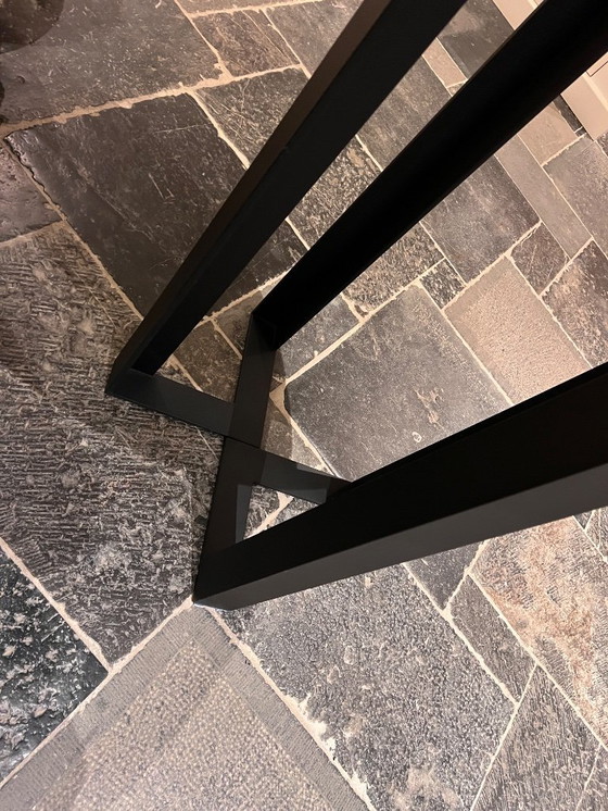 Image 1 of Table haute ronde, plateau en chêne