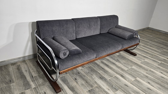 Image 1 of Sofá cromado Bauhaus de Robert Slezak para Slezak Factories, década de 1930