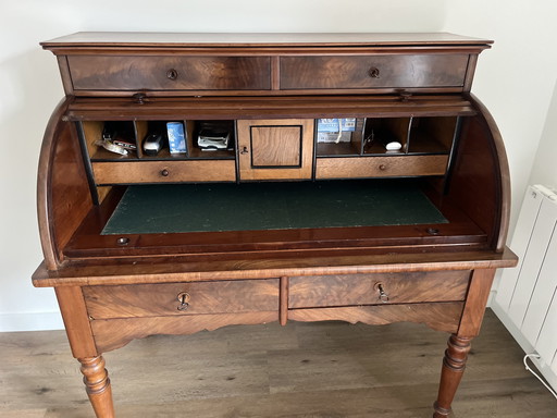 Antique secretaire with shutter
