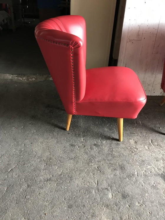 Mid-Century Sky Red Cocktail Chair, 1950s – Armchairs, Mid Century Modern (photo 2 of 4)