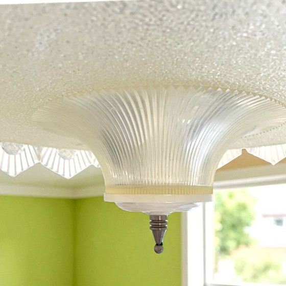 Image 1 of Araña de plexiglás transparente de Europa del Este de mediados del siglo XX para 4 luces, años 70