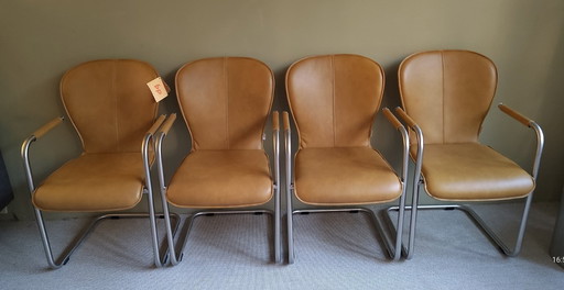 4 sedie a sbalzo Bert Plantagie, nuove