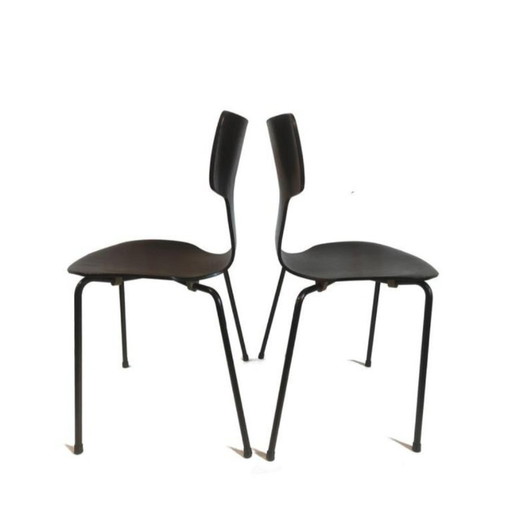 2x Arne Jacobsen Fritz Hansen 3103 sedia a martello 1965