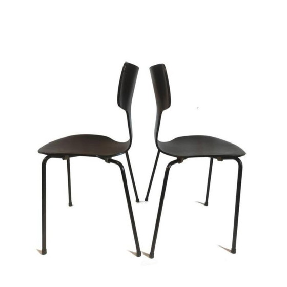 Image 1 of 2x Arne Jacobsen Fritz Hansen 3103 sedia a martello 1965