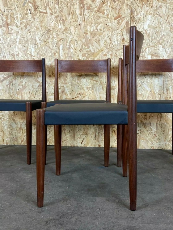 Image 1 of 4x 60s 70s Teak Chairs Dining Chair Poul M. Volther Frem Røjle