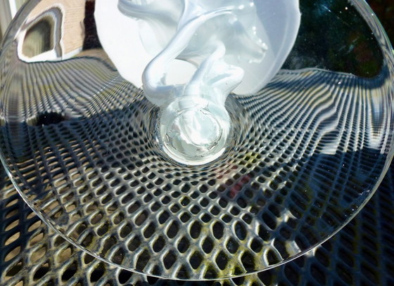 Image 1 of Grand bol sur pied tourné, vintage, par Jozefina Krosno