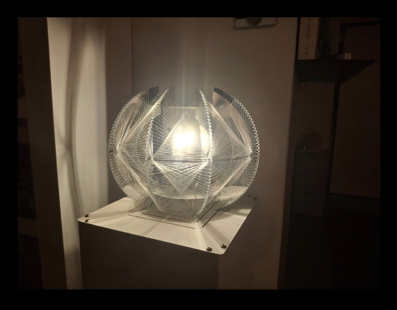 Image 1 of Set aus 2 Muno 'The Wire' Wand-/Tischlampen – Space Age (Paul Secon Stil)