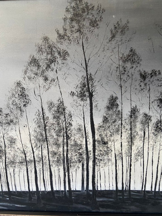 Image 1 of Dipinto ad olio su tela incorniciato dall'artista pittore C. M. Ollivierre Art