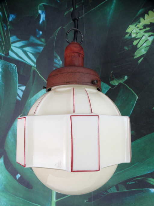 Art Deco Lampe, Hergestellt in Schweden