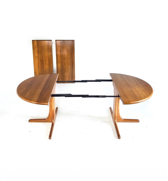 Image 1 of Table de salle à manger danoise à rallonge, Juul Kristensen '60