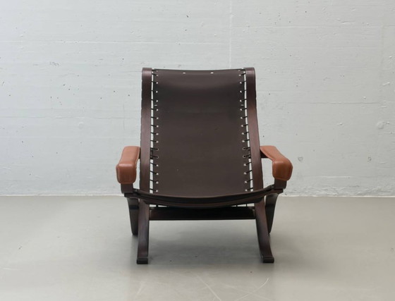 Image 1 of Ingmar Relling “Flex” lounge chair with footstool for Westnofa, Norway, 1960s