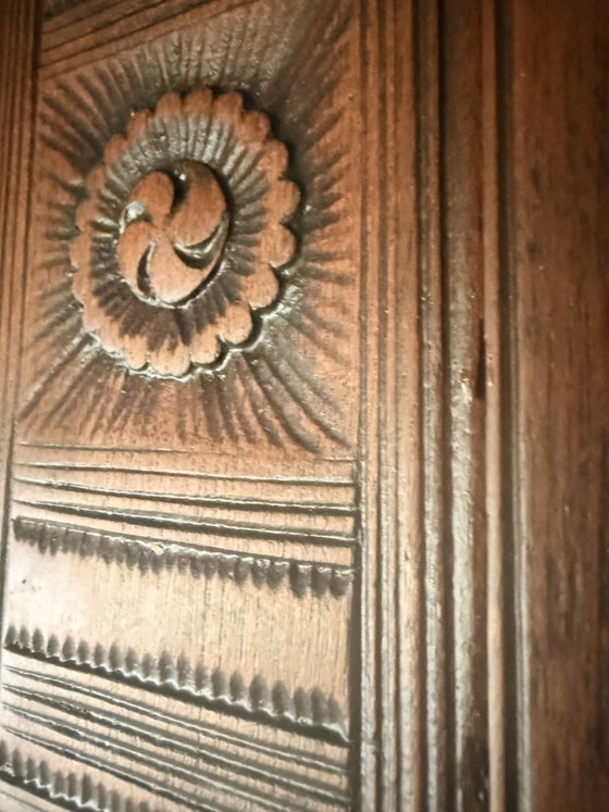 Cofre de viaje antiguo angloindio de teca / Cofre Mandalay (ca. 1880) – Armarios de almacenamiento, Wood (photo 10 of 10)