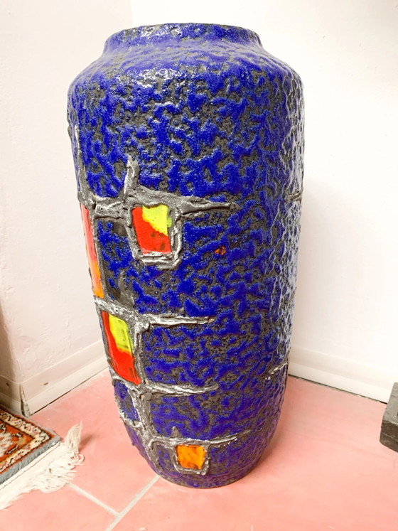 1970s Hand-Painted Albisola Ceramic Umbrella Stand, Decorative Objects, Yellow (photo 11 of 13)