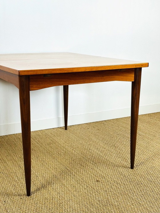 Image 1 of Uitschuifbare Scandinavische teakhouten eettafel, 1960