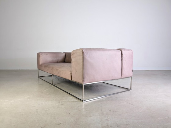 Image 1 of Original Living Divani Ile Cube divano in pelle a due posti design