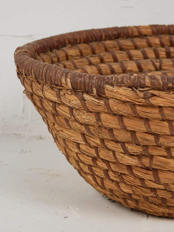 Panier en osier ancien (c.1930) #11, Objets déco, Marron (photo 17 sur 17)
