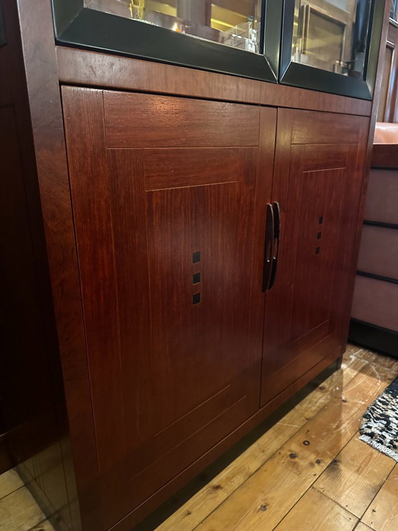 Image 1 of Schuitema Decoforma Display Cabinet - Exclusive Bubinga Wood & Ebony Details